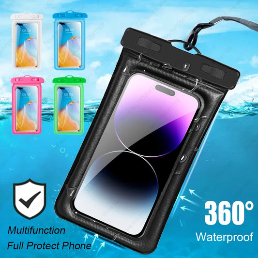 Waterproof Phone Case Swimming Water Proof Bag Universal Underwater Protector Cover For iPhone 13 12 11 14 15 Pro Max Mini XR XS