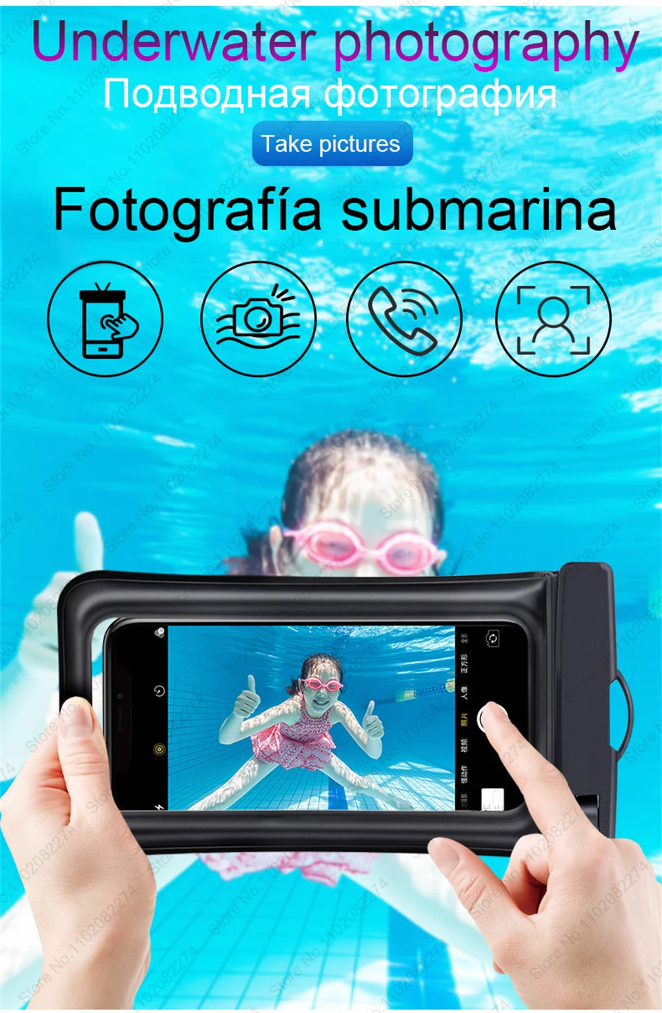 Waterproof Phone Case Swimming Water Proof Bag Universal Underwater Protector Cover For iPhone 13 12 11 14 15 Pro Max Mini XR XS
