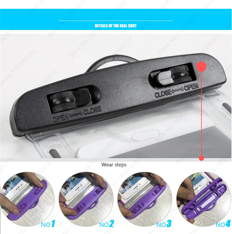 Waterproof Phone Case Swimming Water Proof Bag Universal Underwater Protector Cover For iPhone 13 12 11 14 15 Pro Max Mini XR XS